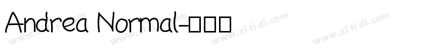 Andrea Normal字体转换